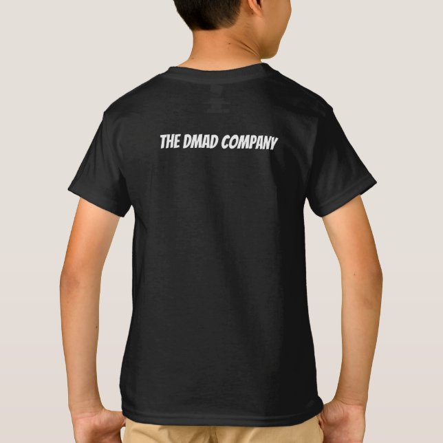 Black DMAD kids t-shirt (Back)