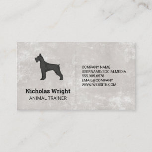 Black Dog Animal Business Card