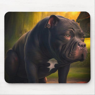 Black Dog Art Mouse Mat