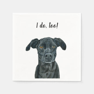 Black Dog Custom Cocktail Napkin