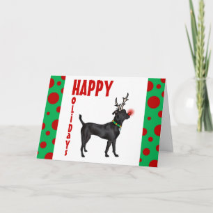 Black Dog Holiday Card
