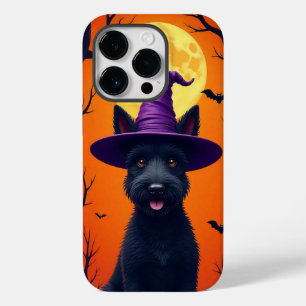 Black dog sitting in a whimsical pose Case-Mate iPhone 14 pro case