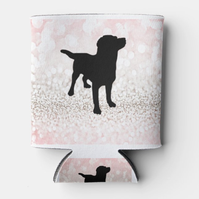 Black Dog Sparkle Can Cooler (Front)