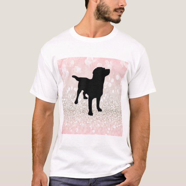 Black Dog Sparkle T-Shirt (Front)