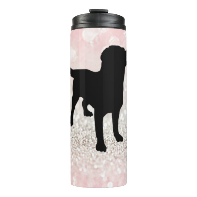 Black Dog Sparkle Thermal Tumbler (Front)