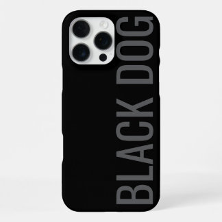 Black Dog - Typography Case