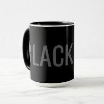 Black Dog - Typography Mug