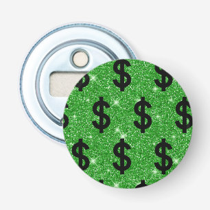 Black Dollar Sign Money Entrepreneur Finance Shine Bottle Opener
