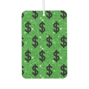Black Dollar Sign Money Entrepreneur Wall Street Car Air Freshener