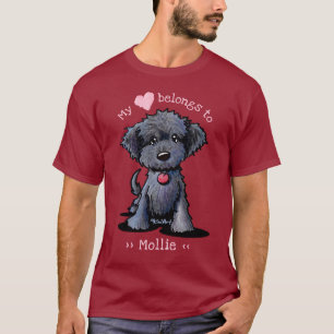 Black Doodle My Heart Belongs To T-Shirt