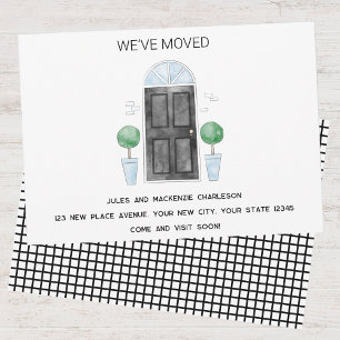 Black Door We Have Moved New Home Announcement