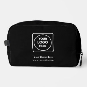 Black Dopp Kit Custom Modern Business Logo