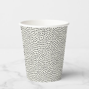 Black Dot Pattern Paper Cups