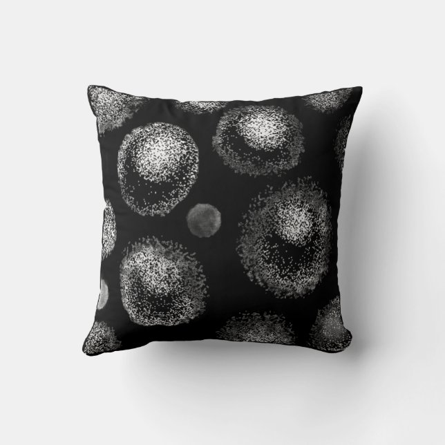 Black Dots   Cushion (Back)