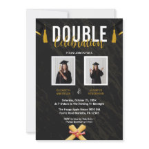 Black Double Celebration Graduation Party photos