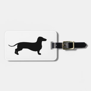 Black Doxie Luggage Tag