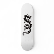 Black dragon 7 3/4" Skateboard Deck