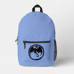 Black Dragon blue backpack