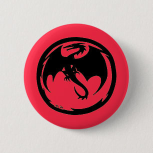 Black Dragon coral button