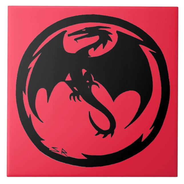 Black Dragon Coral large tile (Front)