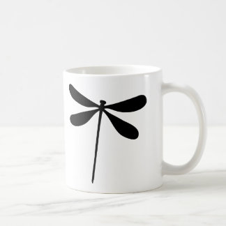 black dragon fly icon coffee mug