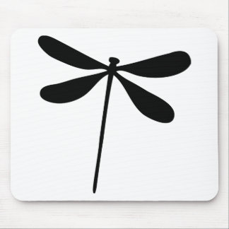 black dragon fly icon mouse mat