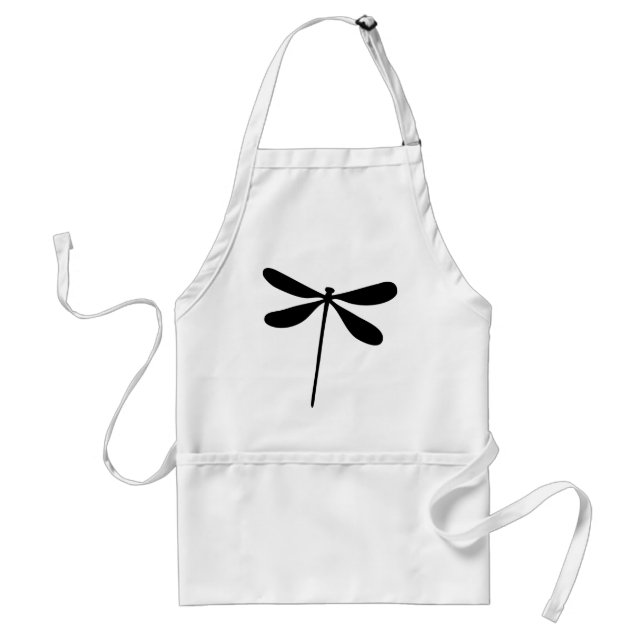 black dragon fly icon standard apron (Front)