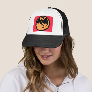 Black Dragon Gold Coral trucker hat