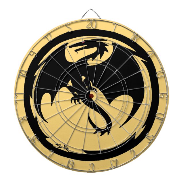 Black Dragon gold dartboard (Front)