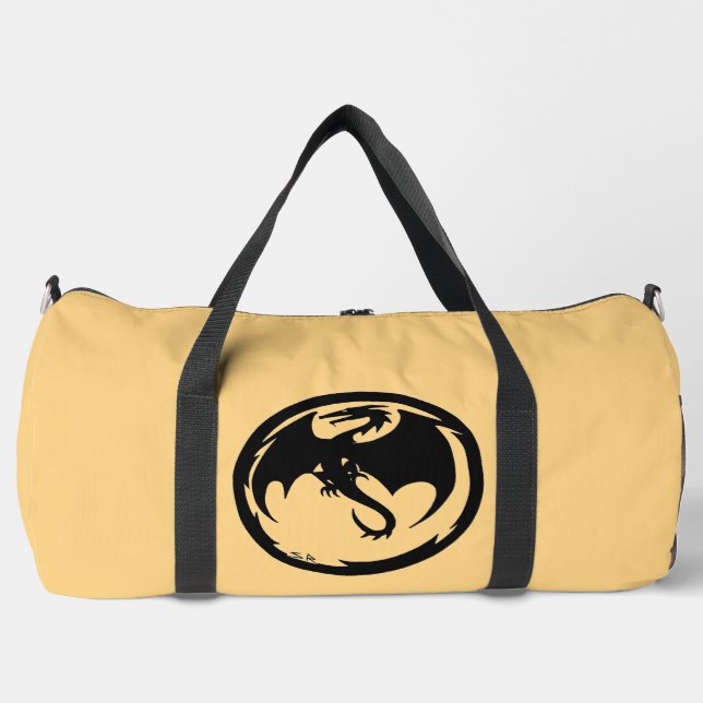 Black Dragon gold duffel bag (Front)