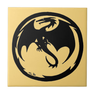 Black Dragon Gold small tile