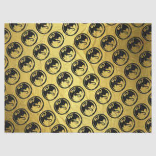 Black Dragon gold vein tissue paper medium