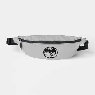 Black Dragon grey fanny pack