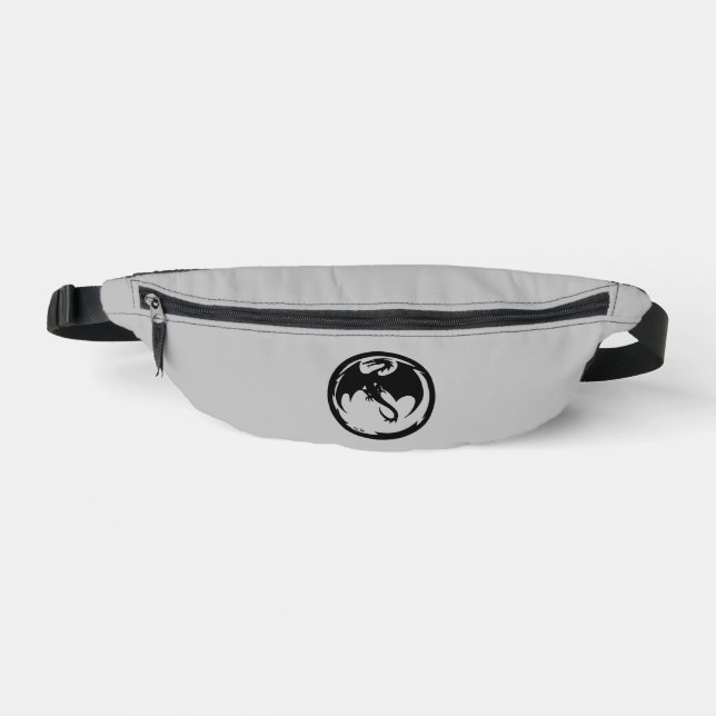Black Dragon grey fanny pack (Front)