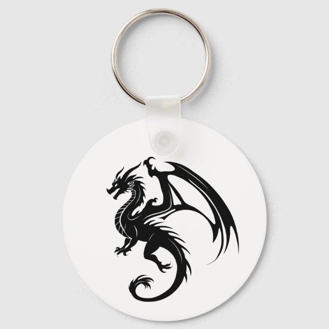 Black dragon key ring (Front)