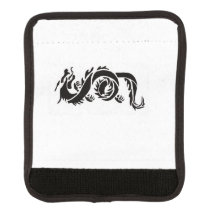 Black dragon luggage wrap