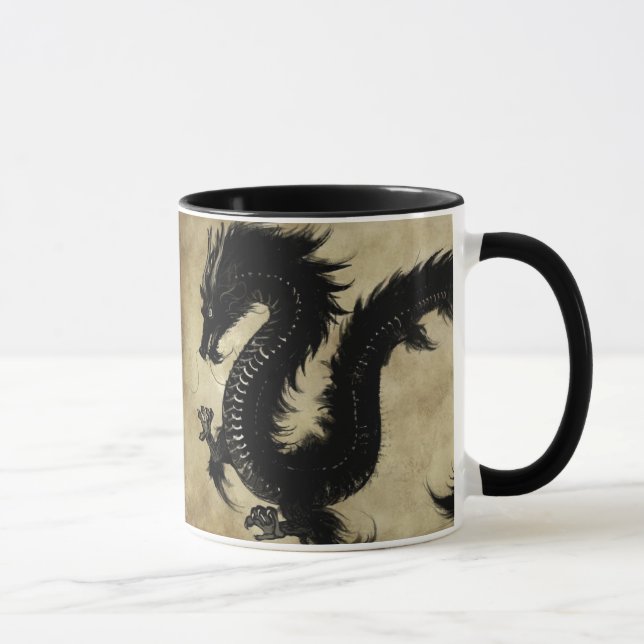 Black Dragon Mug (Right)