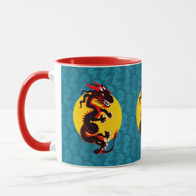 Black Dragon Mug (Left)