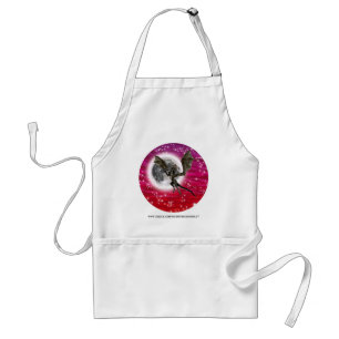 Black Dragon - Mythical Fantasy Creature Red Sky Standard Apron