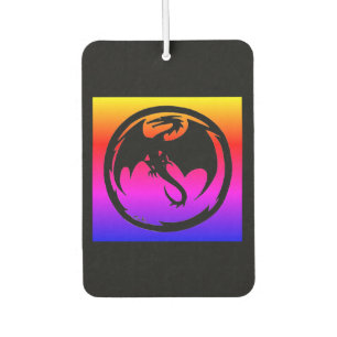 Black Dragon neon car air freshener