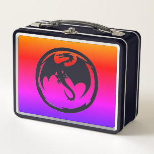 Black Dragon Neon lunchbox