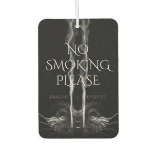 Black Dragon 'No Smoking' Car Air Freshener