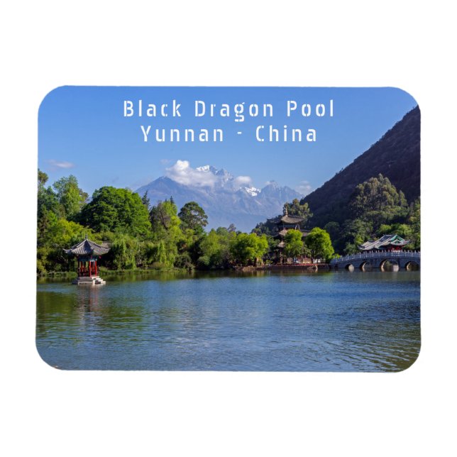 Black Dragon Pool - Yunnan, China Magnet (Horizontal)