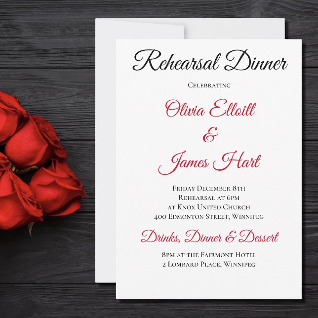 Black Dragon Red Roses Fantasy Invitation (Creator Uploaded)