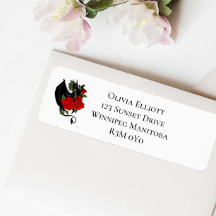 Black Dragon Red Roses Fantasy Wedding 
