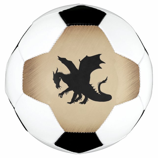 Black Dragon Rustic Background Football (Front)