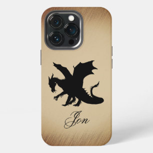 Black Dragon Rustic Background Personal iPhone 13 Pro Case