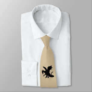 Black Dragon Rustic Background Tie