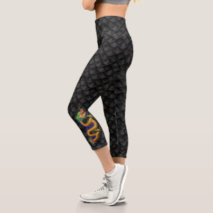 Golden Dragon Scale Leggings