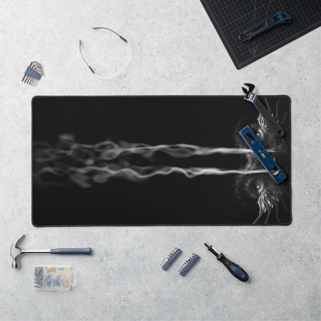 Black Dragon Smoke Desk Mat (Workstation)